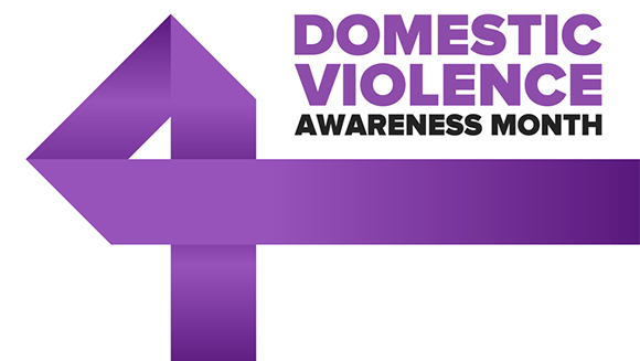 purple ribbon - domestic violence awareness month