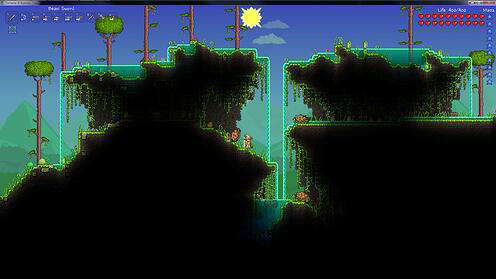 screenshot from Terraria game