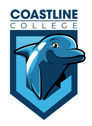coastline college logo of Fin in front of C crest