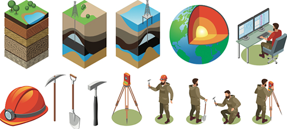 clipart of commo geology diagrams