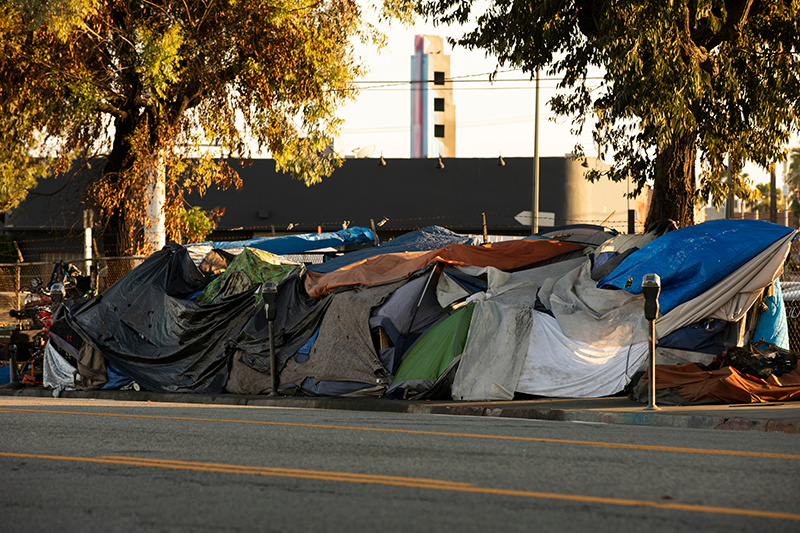 Homeless encampment