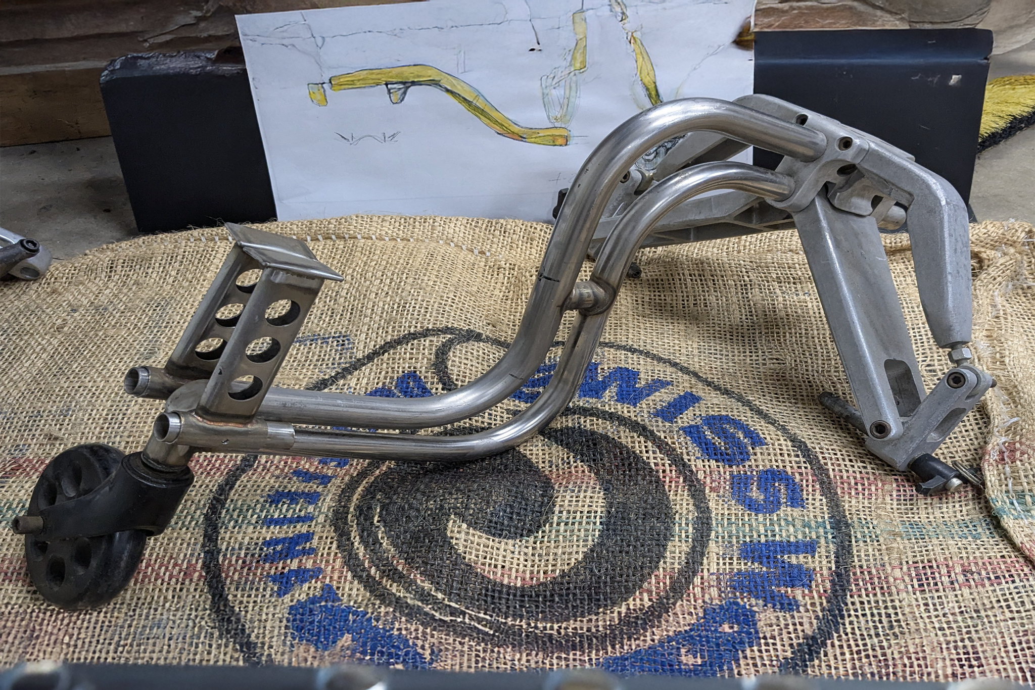 art piece out of tubing