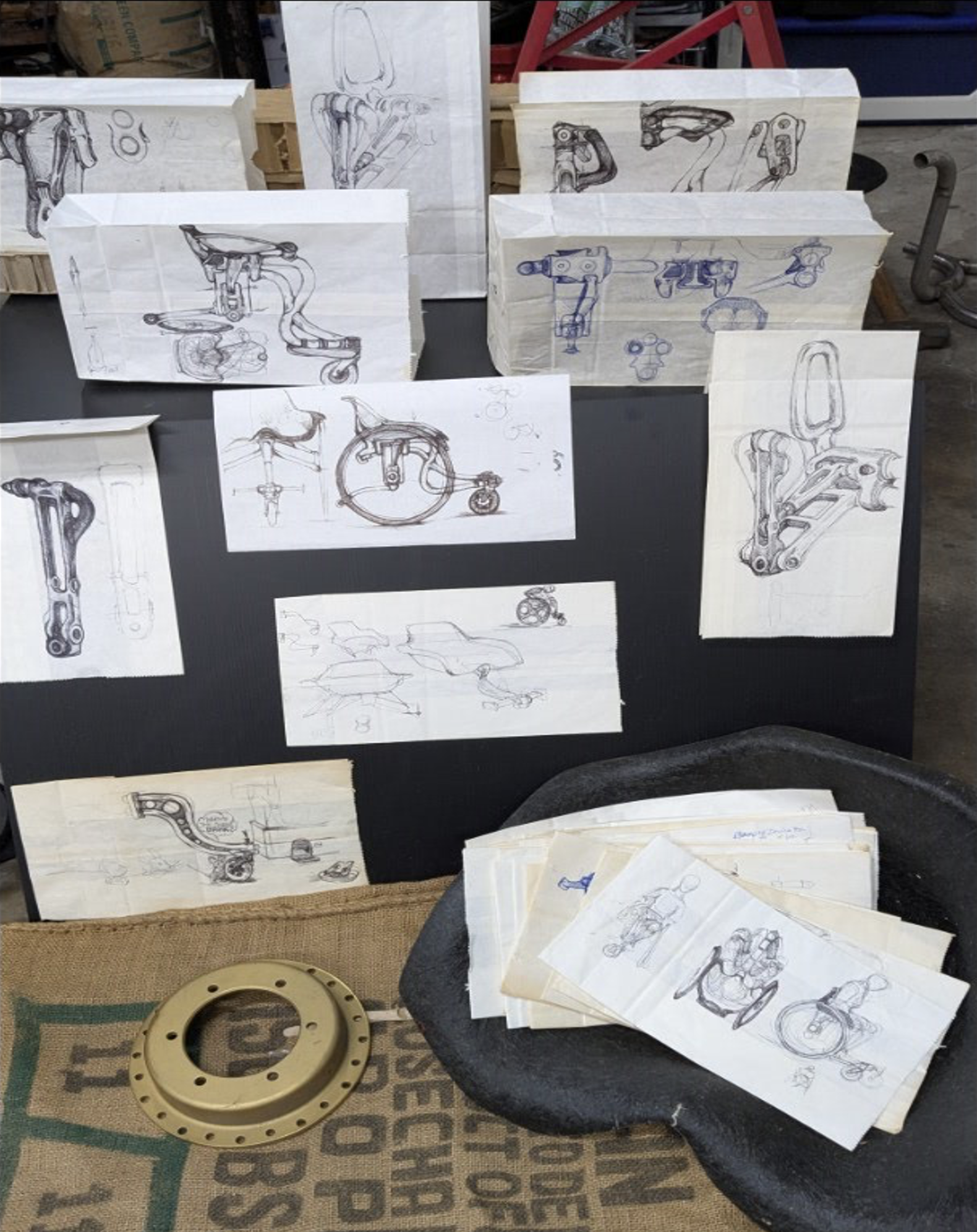 sketches and prototype items