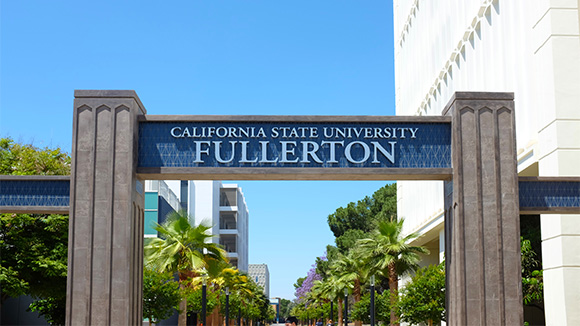 entrance to cal state fullerton